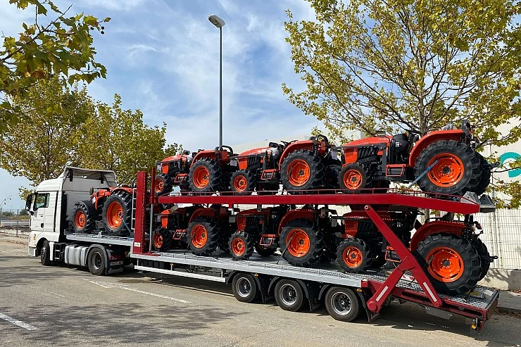 Transporte de maquinaria agrícola