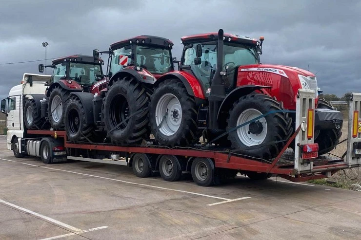 Transporte de tractores