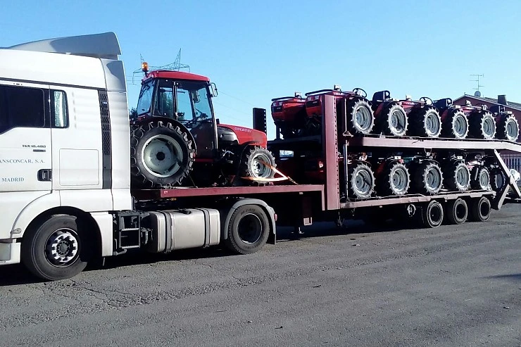 Transporte de maquinaria agrícola