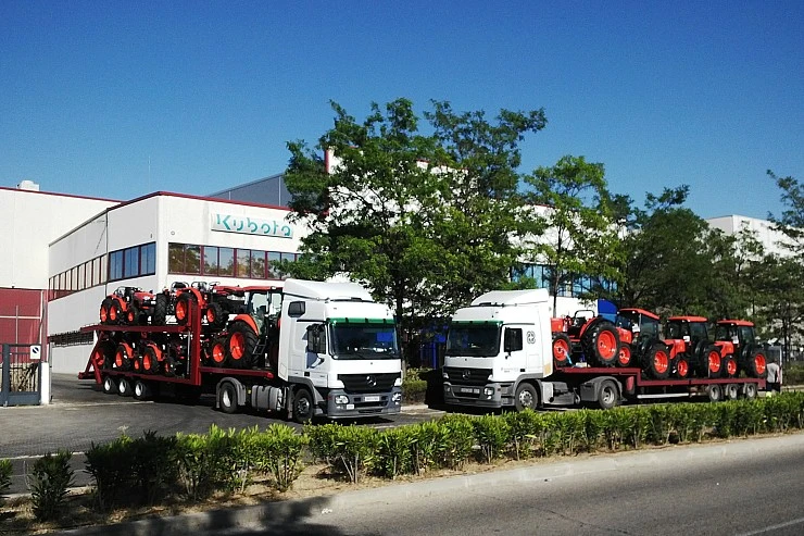 Transporte de maquinaria agrícola