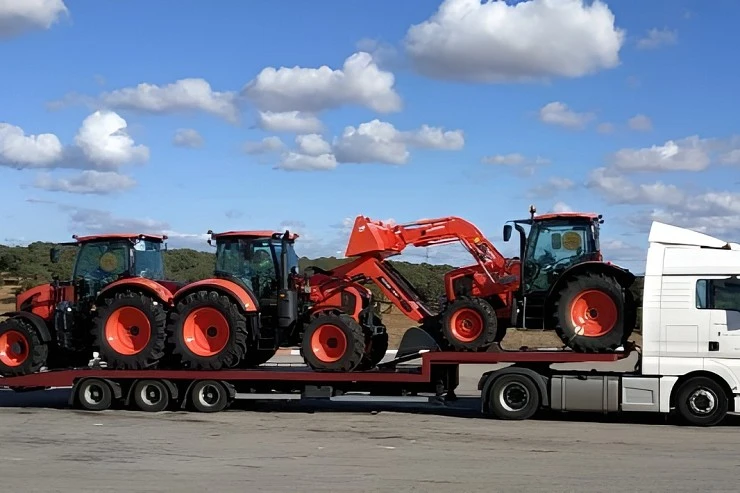 Transporte de maquinaria agrícola