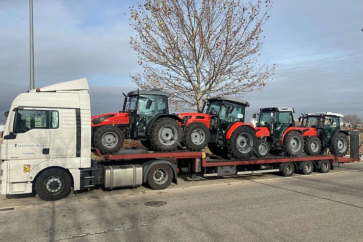 Transporte de maquinaria agrícola