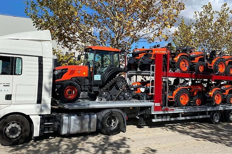 Transporte de maquinaria agrícola